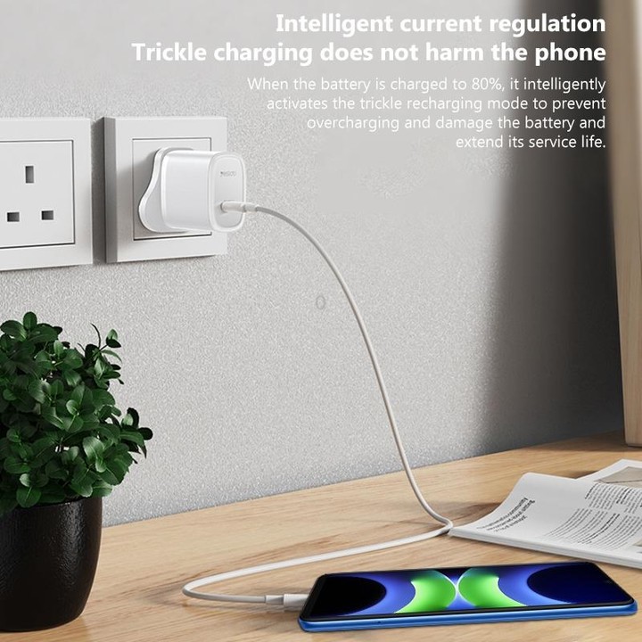 Yesido YC76 PD 20W USB-C / Type-C Single Port Quick Charger, UK Plug (White)