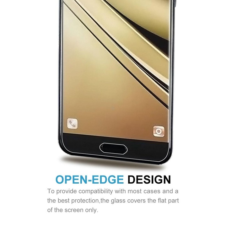 10 PCS 9H 2.5D Tempered Glass Film for Galaxy C7 (2017)