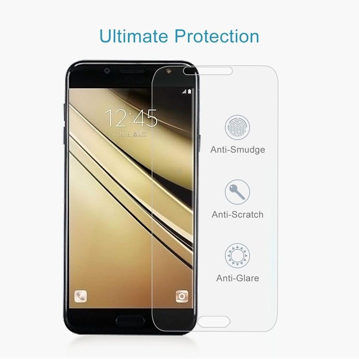 10 PCS 9H 2.5D Tempered Glass Film for Galaxy C7 (2017)