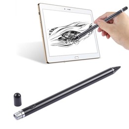 Long Universal Rechargeable Capacitive Touch Screen Stylus Pen with 2.3mm Superfine Metal Nib for iPhone, iPad, Samsung, and Oth