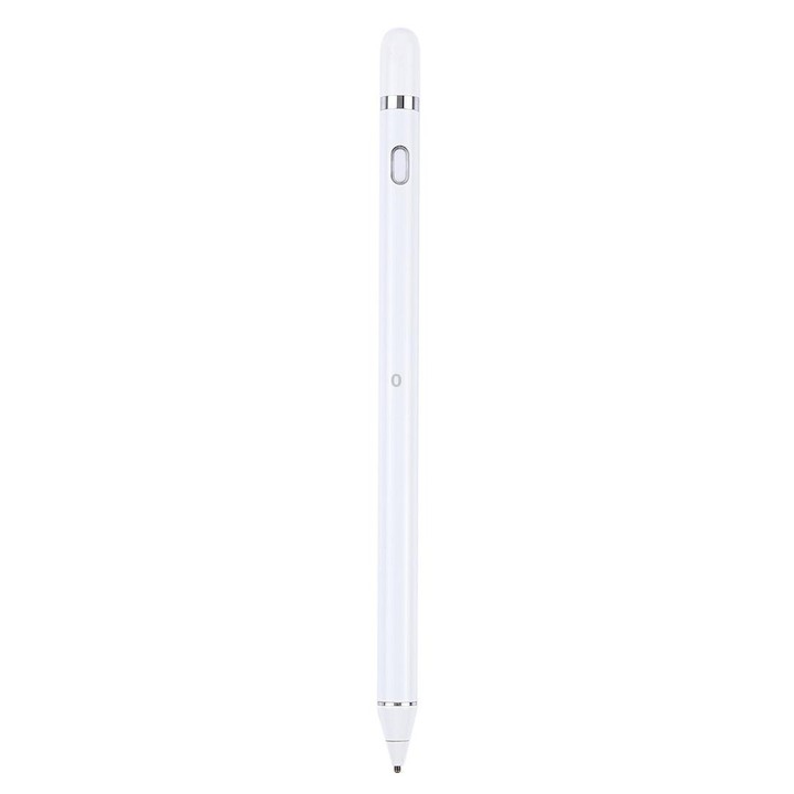 Long Universal Rechargeable Capacitive Touch Screen Stylus Pen with 2.3mm Superfine Metal Nib for iPhone, iPad, Samsung, and Oth