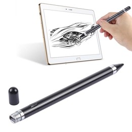 Short Universal Rechargeable Capacitive Touch Screen Stylus Pen with 2.3mm Superfine Metal Nib, For iPhone, iPad, Samsung, and O