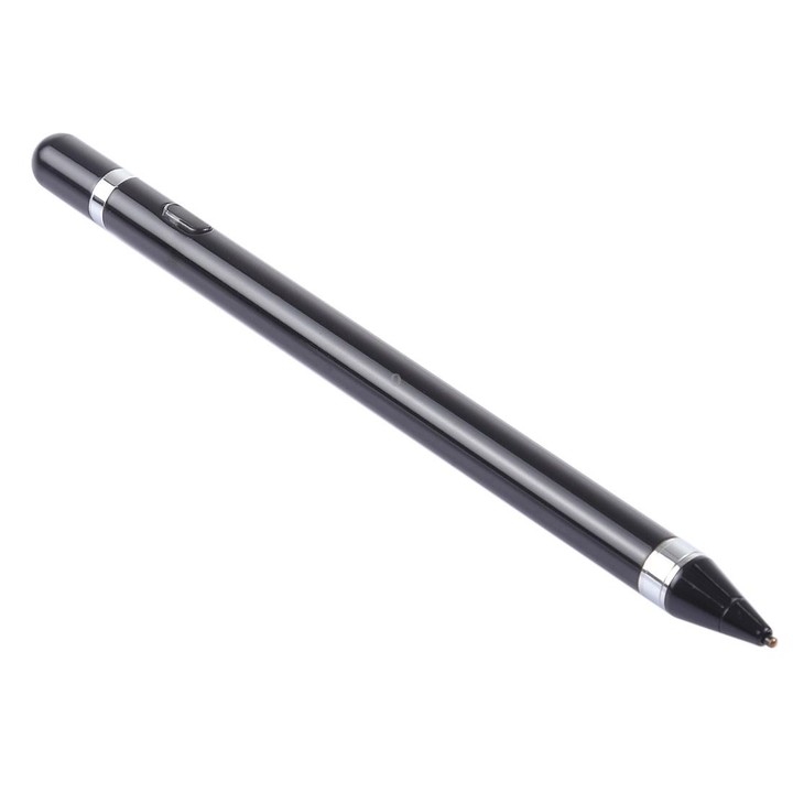 Short Universal Rechargeable Capacitive Touch Screen Stylus Pen with 2.3mm Superfine Metal Nib, For iPhone, iPad, Samsung, and O