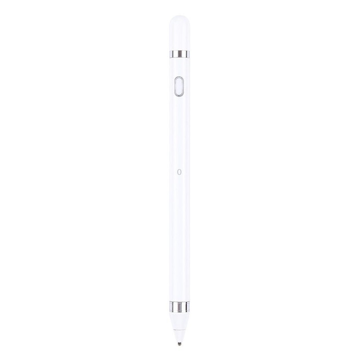 Short Universal Rechargeable Capacitive Touch Screen Stylus Pen with 2.3mm Superfine Metal Nib, For iPhone, iPad, Samsung, and O