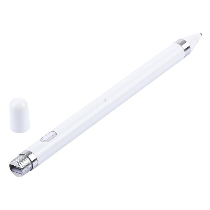 Short Universal Rechargeable Capacitive Touch Screen Stylus Pen with 2.3mm Superfine Metal Nib, For iPhone, iPad, Samsung, and O