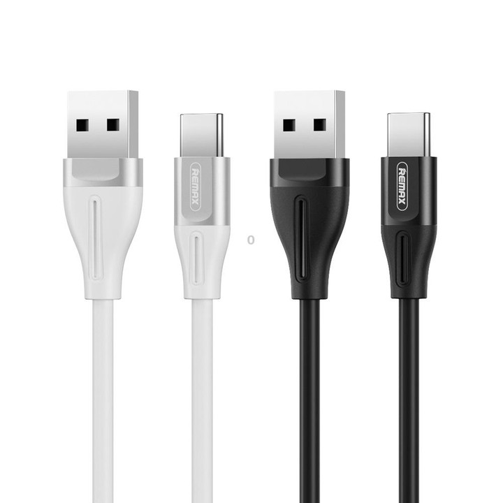 REMAX RC-075a 1m 2.1A USB to USB-C / Type-C Jell Data Cable (White)