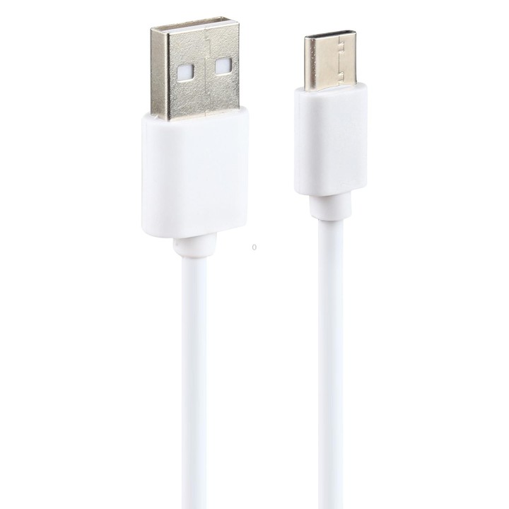 LZ-728 2 in 1 18W QC 3.0 USB Interface Travel Charger + USB to USB-C / Type-C Data Cable Set, EU Plug, Cable Length: 1m(White)