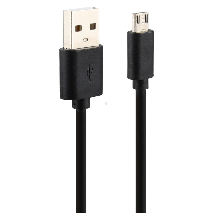 LZ-728 2 in 1 18W QC 3.0 USB Interface Travel Charger + USB to Micro USB Data Cable Set, EU Plug, Cable Length: 1m (Black)