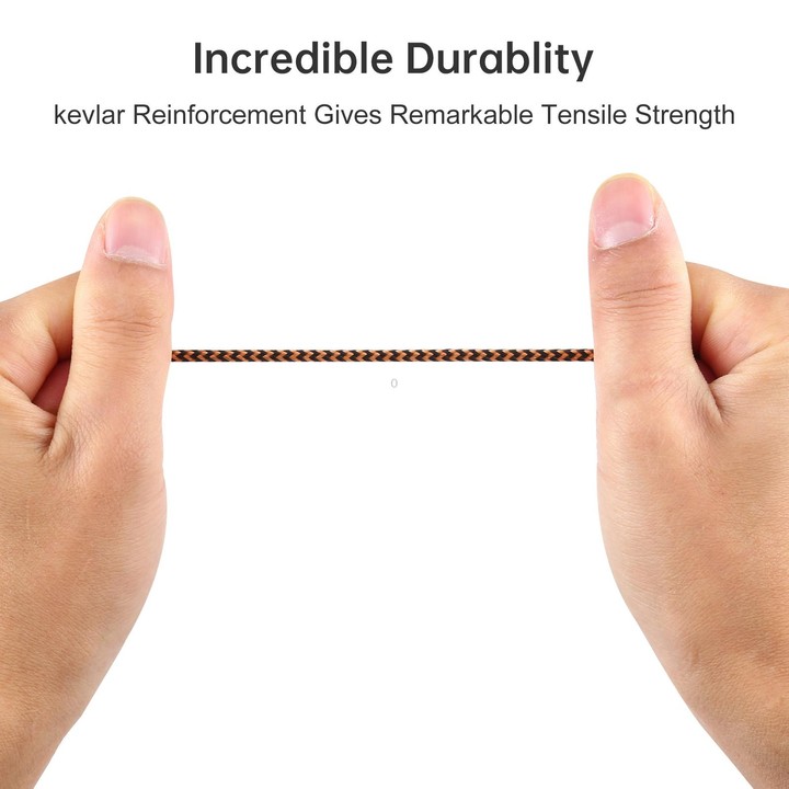 3 PCS K10 3.5mm Male to Male Nylon Braided Audio Cable, Length: 1m(Gold)