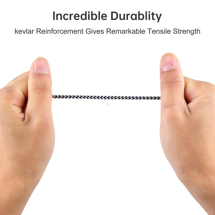 3 PCS K10 3.5mm Male to Male Nylon Braided Audio Cable, Length: 1m(Silver)