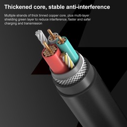 1m USB-C / Type-C to 3.5mm Male Audio Adapter Cable(Black)