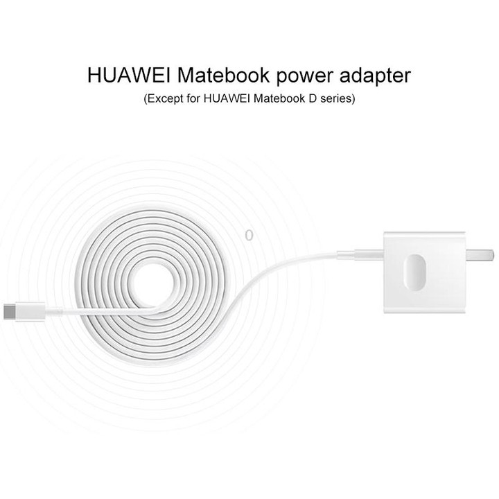 Original Huawei For Huawei MateBook Series Laptop Power Adapter, US Plug (White)