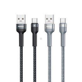 REMAX RC-170 Jany Series 1m 5A USB to USB-C / Type-C Aluminum Alloy Braid Fast Charging Data Cable (Silver)