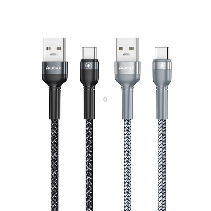 REMAX RC-170 Jany Series 1m 5A USB to USB-C / Type-C Aluminum Alloy Braid Fast Charging Data Cable (Silver)