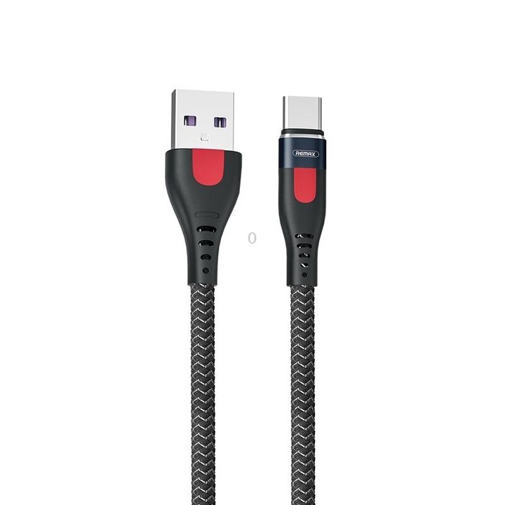 REMAX RC-188a Lesu Pro 1m 5A USB to USB-C / Type-C Aluminum Alloy Braid Fast Charging Data Cable(Black)