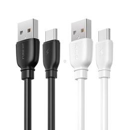 REMAX RC-138a 2.4A USB to USB-C / Type-C Suji Pro Fast Charging Data Cable, Cable Length: 1m (Black)