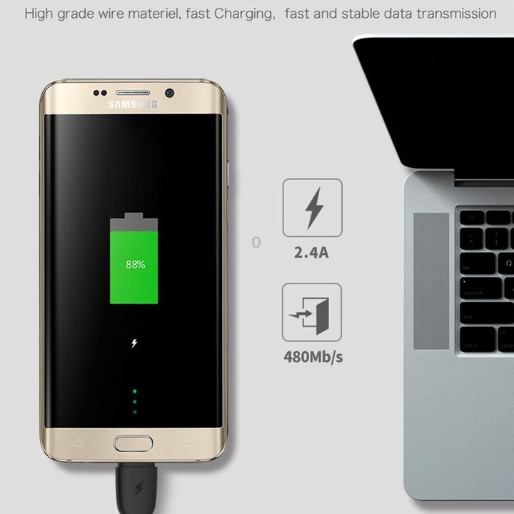 REMAX RC-138a 2.4A USB to USB-C / Type-C Suji Pro Fast Charging Data Cable, Cable Length: 1m (White)