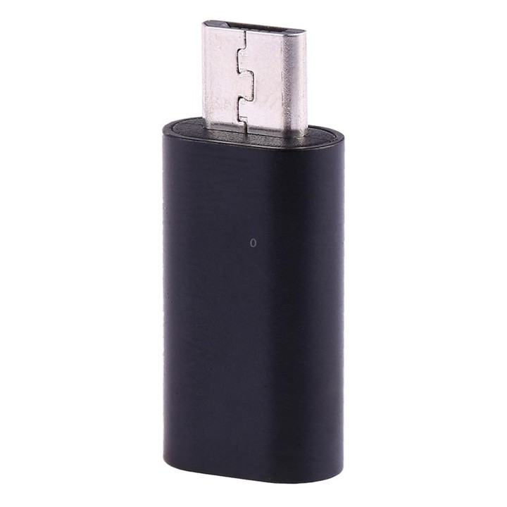 USB-C / Type-C Female to Micro USB Male Converter Adapter (Black)