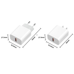 M117 2.4A Single USB Port Flash Charger Travel Charger, US Plug