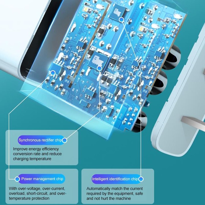 M117 2.4A Dual USB Port Flash Charger Travel Charger, US Plug