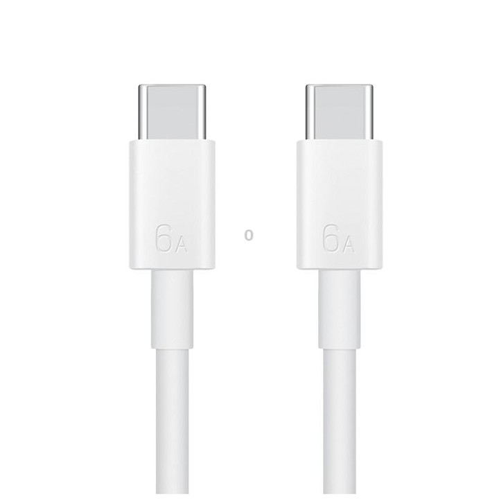 Original Huawei CC800 6A Type-C / USB-C to Type-C / USB-C Charging Data Cable, Length: 1.8m (White)