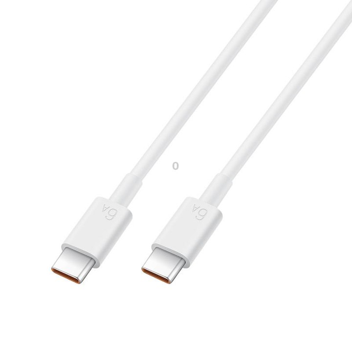 Original Huawei CC800 6A Type-C / USB-C to Type-C / USB-C Charging Data Cable, Length: 1.8m (White)