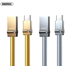 REMAX RC-091a 2.4A USB to USB-C / Type-C Golden Diamond Data Sync Charging Cable, Cable Length: 1m(Silver)