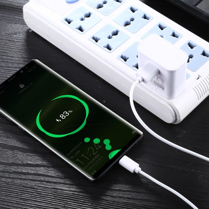 EP-TA20UWE Single USB Port Fast Charging Travel Adapter, UK Plug