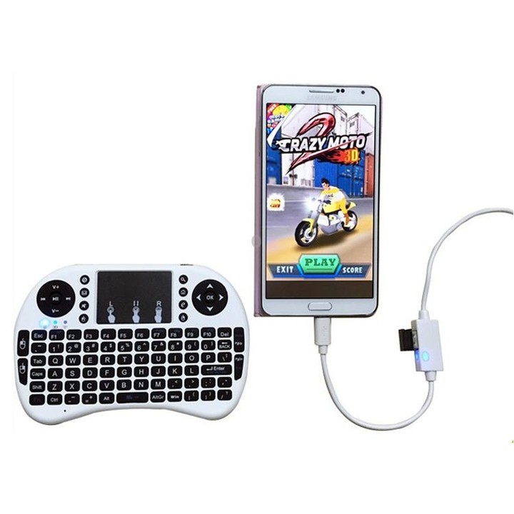 OTG-Y-03 USB 2.0 Male to Micro USB Male + USB Female OTG Charging Data Cable for Android Phones / Tablets with OTG Function, wit