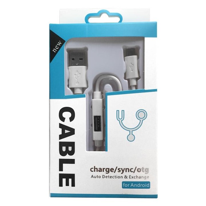 OTG-Y-02 USB 2.0 Male to Micro USB Male + USB Female OTG Charging Data Cable for Android Phones / Tablets with OTG Function, Len