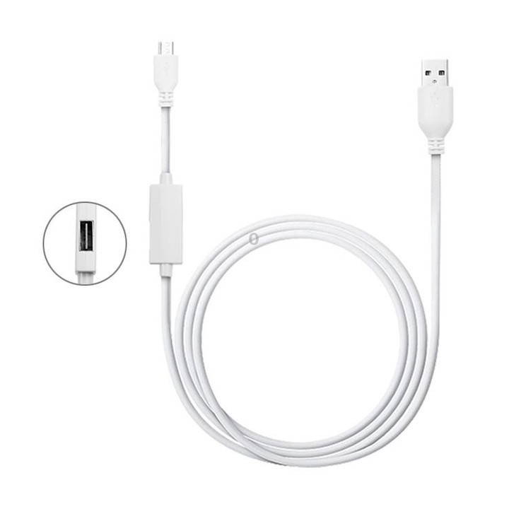 OTG-Y-02 USB 2.0 Male to Micro USB Male + USB Female OTG Charging Data Cable for Android Phones / Tablets with OTG Function, Len