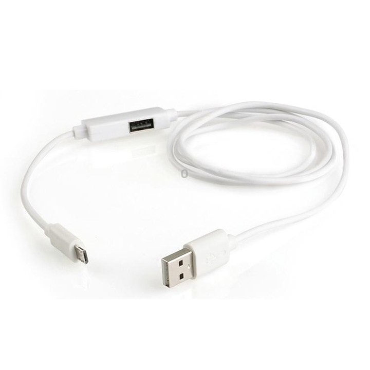 OTG-Y-02 USB 2.0 Male to Micro USB Male + USB Female OTG Charging Data Cable for Android Phones / Tablets with OTG Function, Len