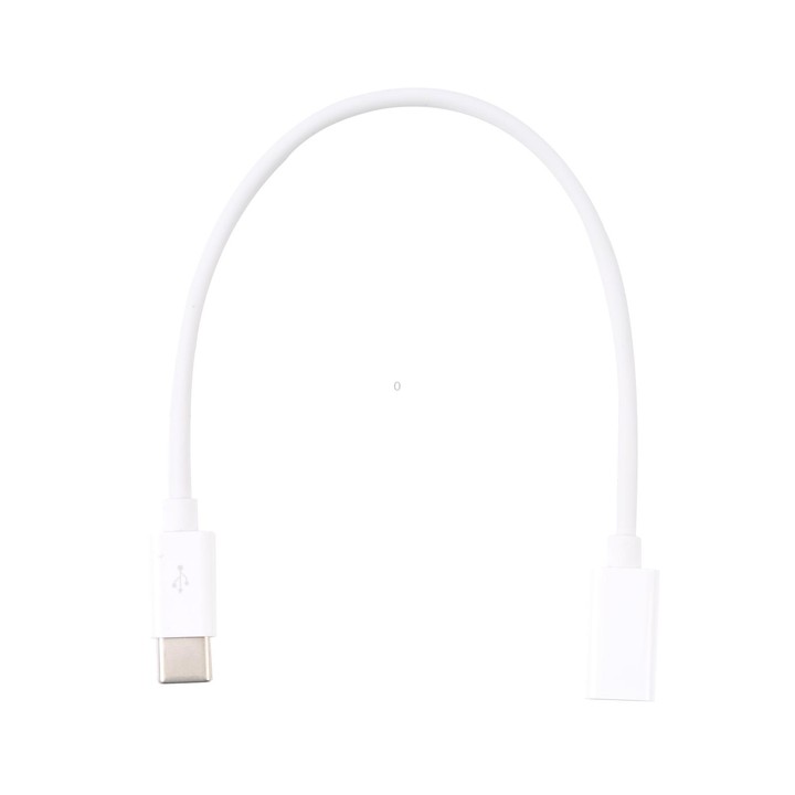 USB-C / Type-C Male to Type-C Female Extended Cable, Length: 20cm (White)