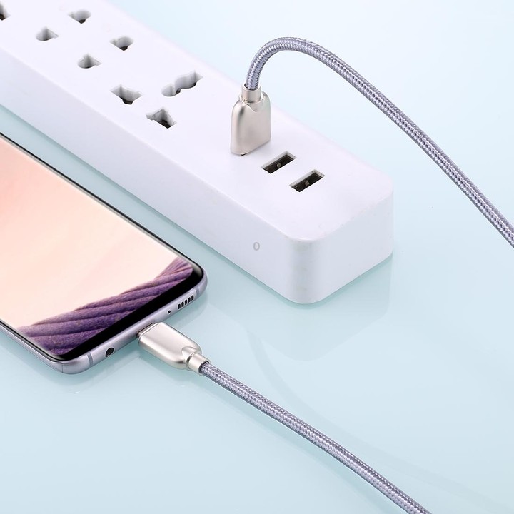 1m 5A Wires Woven USB-C / Type-C to USB 2.0 Data Sync Quick Charger Cable