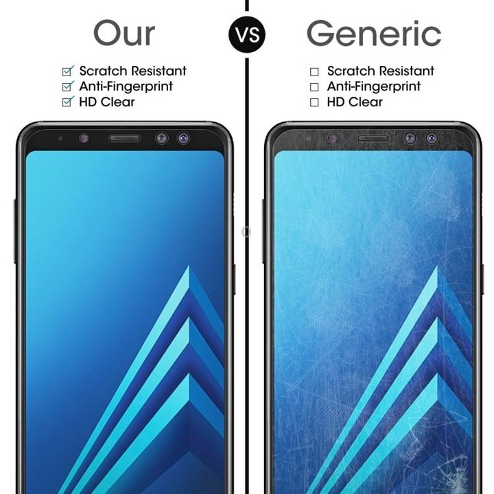 10 PCS for Galaxy A8+ (2018) 0.26mm 9H Surface Hardness 2.5D Curved Edge Tempered Glass Screen Protector