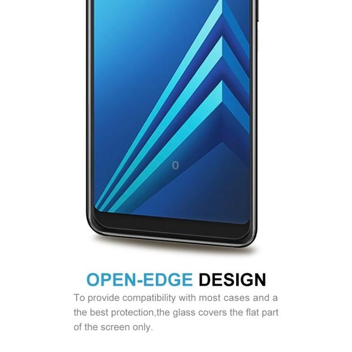 10 PCS for Galaxy A8+ (2018) 0.26mm 9H Surface Hardness 2.5D Curved Edge Tempered Glass Screen Protector