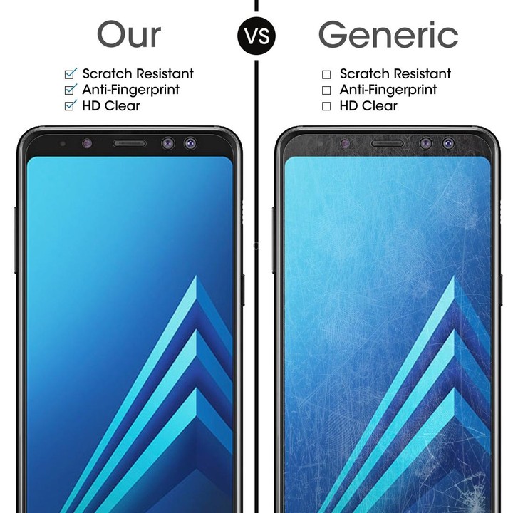For Galaxy A8+ (2018) 0.26mm 9H Surface Hardness 2.5D Curved Edge Tempered Glass Screen Protector