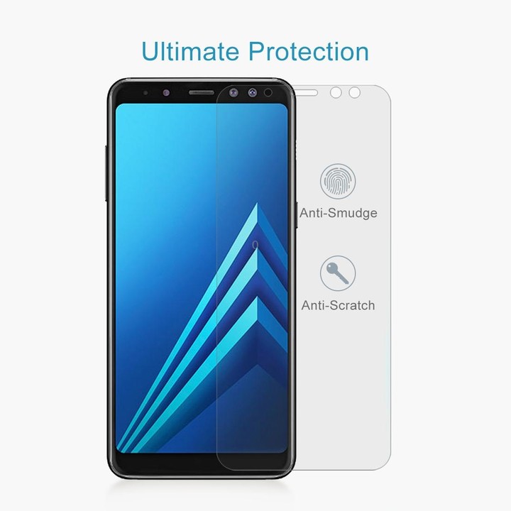 For Galaxy A8+ (2018) 0.26mm 9H Surface Hardness 2.5D Curved Edge Tempered Glass Screen Protector