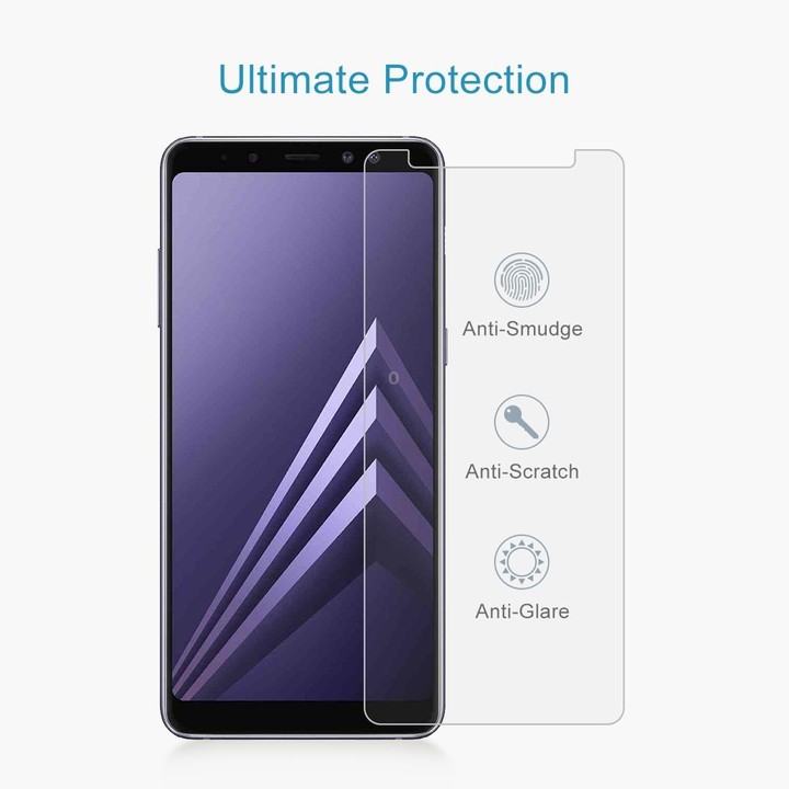 10 PCS for Galaxy A8 (2018) 0.26mm 9H Surface Hardness 2.5D Curved Edge Tempered Glass Screen Protector