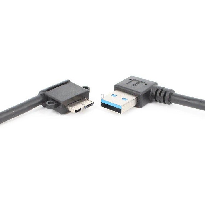 2 PCS USB 3.0 Right Elbow Male to Micro USB 3.0 Elbow Charging Data Cable, Cable Length: 27cm