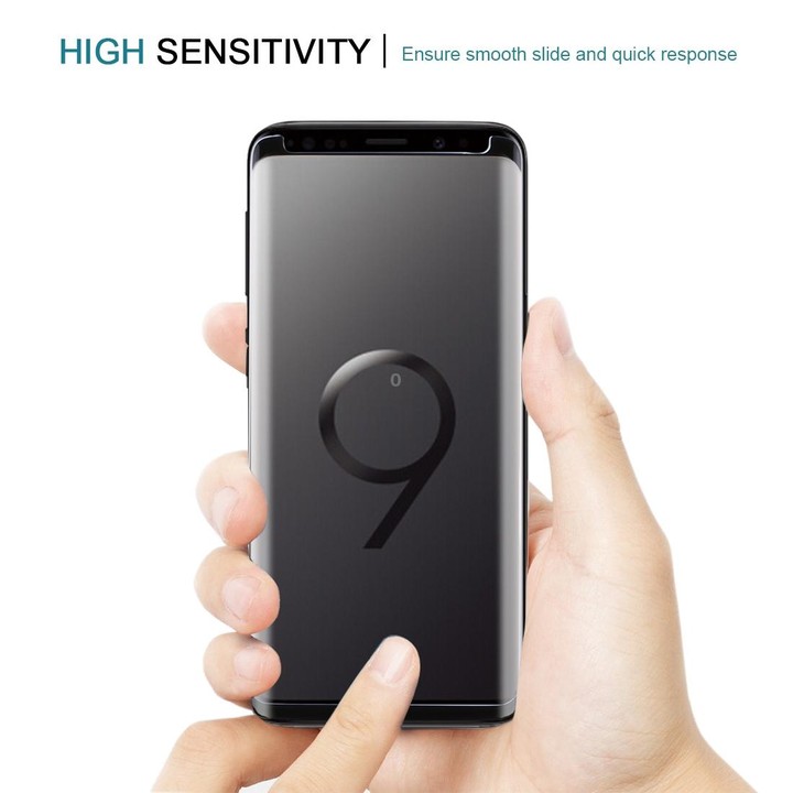 For Galaxy S9 9H Surface Hardness 3D Curved Edge Anti-scratch Non-full Screen HD Tempered Glass Screen Protector(Black)