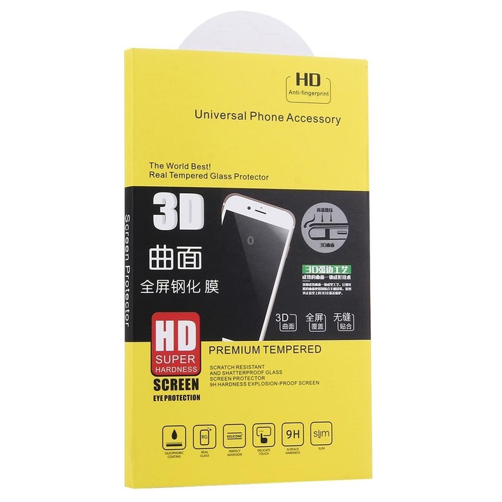Case Friendly Screen Curved Tempered Glass FilmTempered Glass For Galaxy S9+(Black)