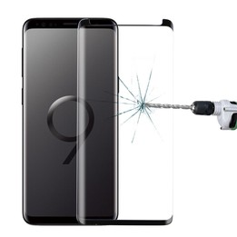 Case Friendly Screen Curved Tempered Glass FilmTempered Glass For Galaxy S9+(Black)