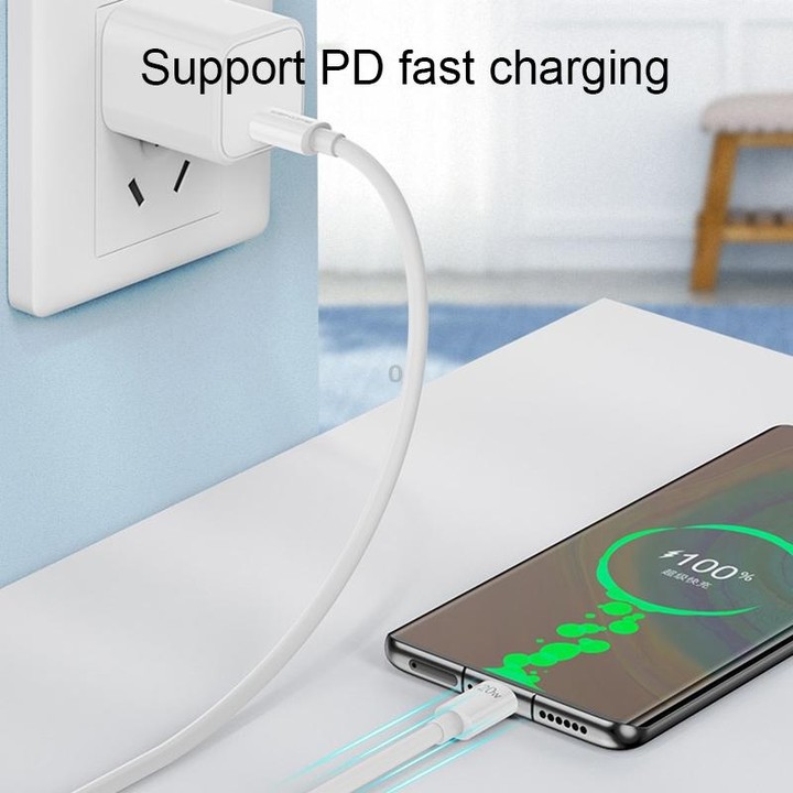 WK WDC-175 120W USB-C/Type-C to USB/Type-C Fast Charge Data Cable, Length: 1.2m