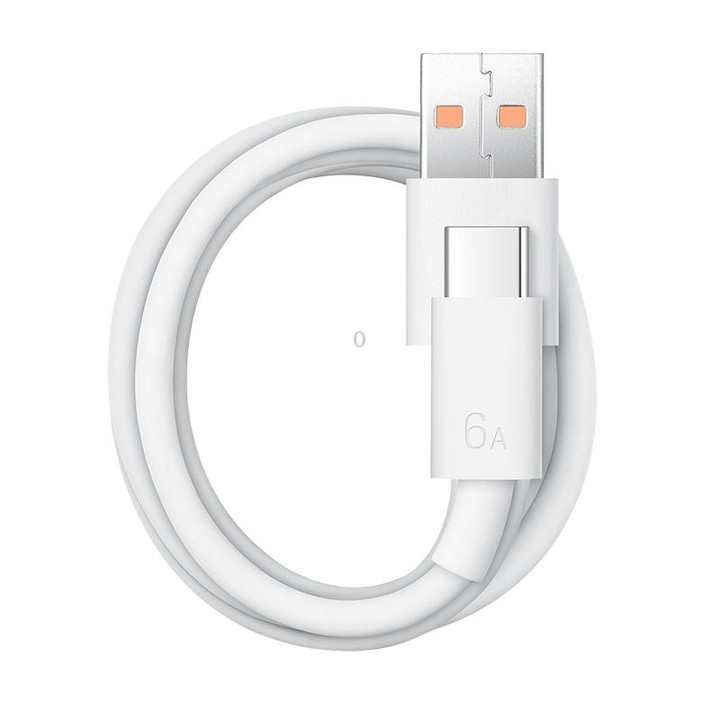 Original Huawei CC790 USB Type-A to USB-C / Type-C Interface 6A Data Cable, Cable Length: 1m(White)