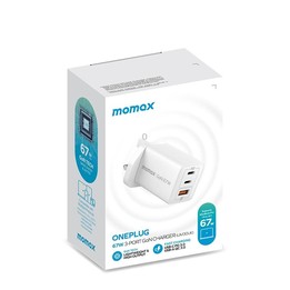 MOMAX UM30 PD 67W Fast Charger Power Adapter, UK Plug(Black)