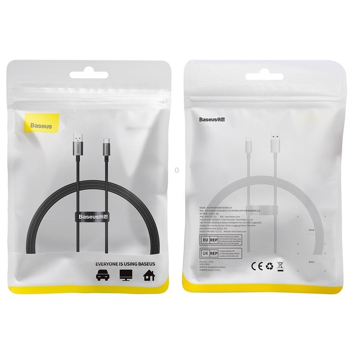 Baseus P10320102114-00 100W USB to USB-C / Type-C Fast Charging Data Cable, Length: 1m(Black)