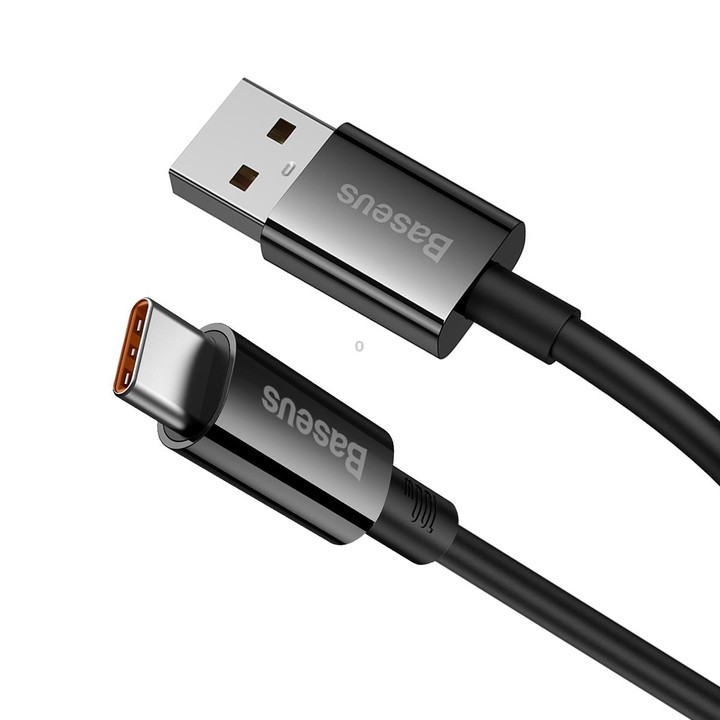Baseus P10320102114-02 100W USB to USB-C / Type-C Fast Charging Data Cable, Length: 2m(Black)