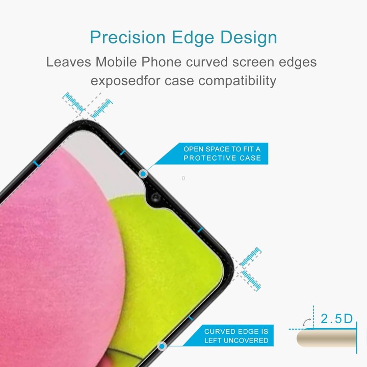 0.26mm 9H 2.5D High Aluminum Tempered Glass Film For Samsung Galaxy A04s / A04 / A04e / M04 / F04