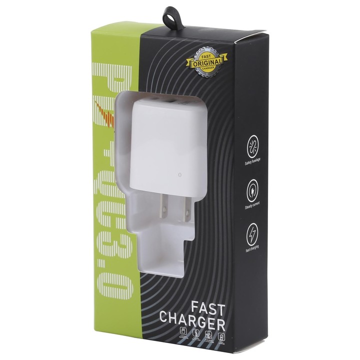 LZ-215A+C 20W QC 3.0 USB + PD 3.0 USB-C / Type-C Fast Charging Travel Charger, US Plug